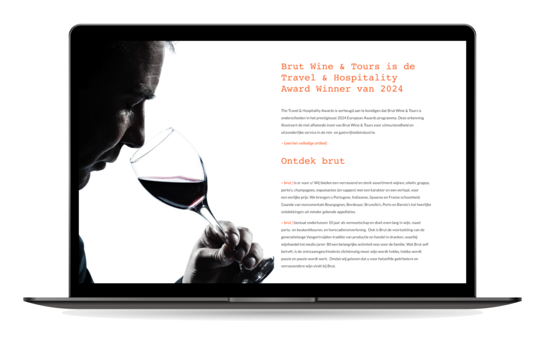 Brut: Online representatie van passie voor wijn