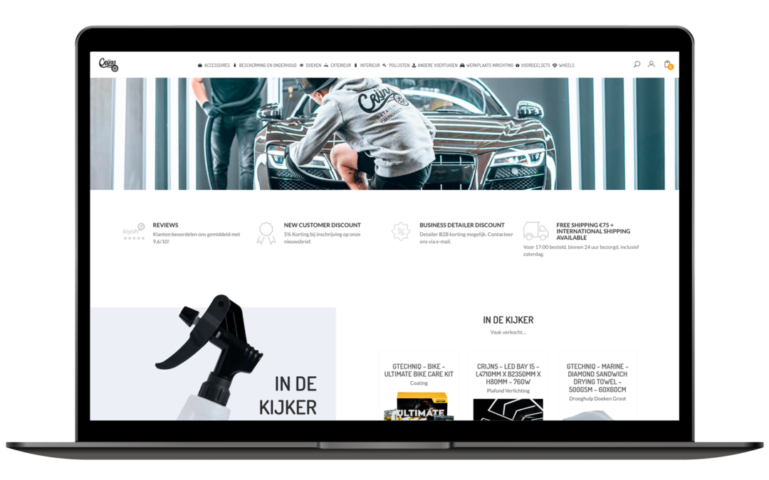 Online salesmachine voor Crijns-Carproducts